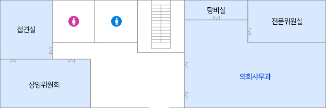 군의회1F 안내도 (아래 내용을 참고하세요)