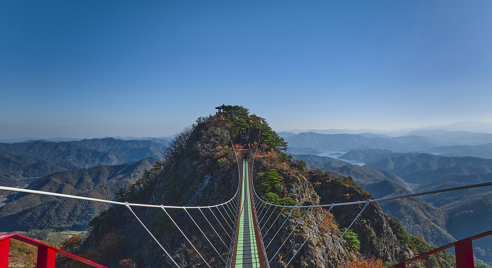 운일암반일암 출렁다리