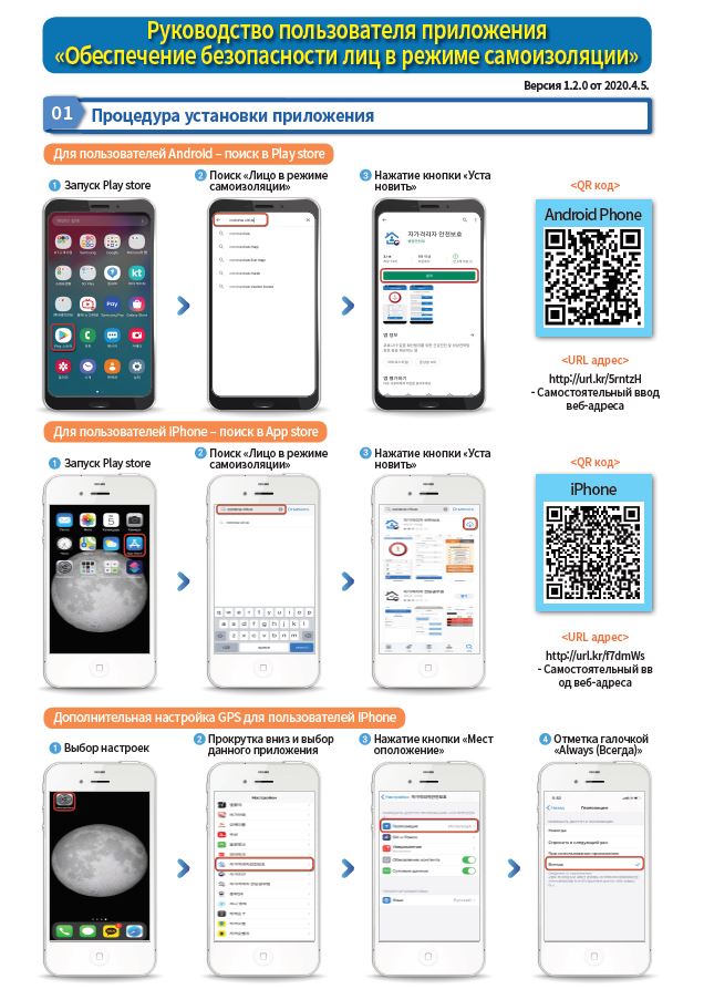 Guide on the installation of self-quarantine safety protection app (Russia) 이미지