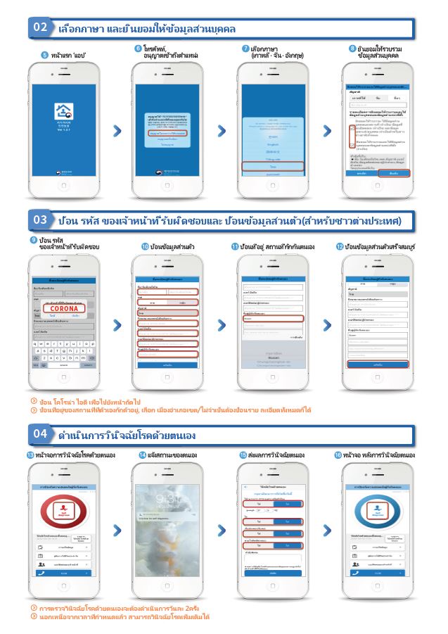 Guide on the installation of self-quarantine safety protection app (Thailand) 이미지