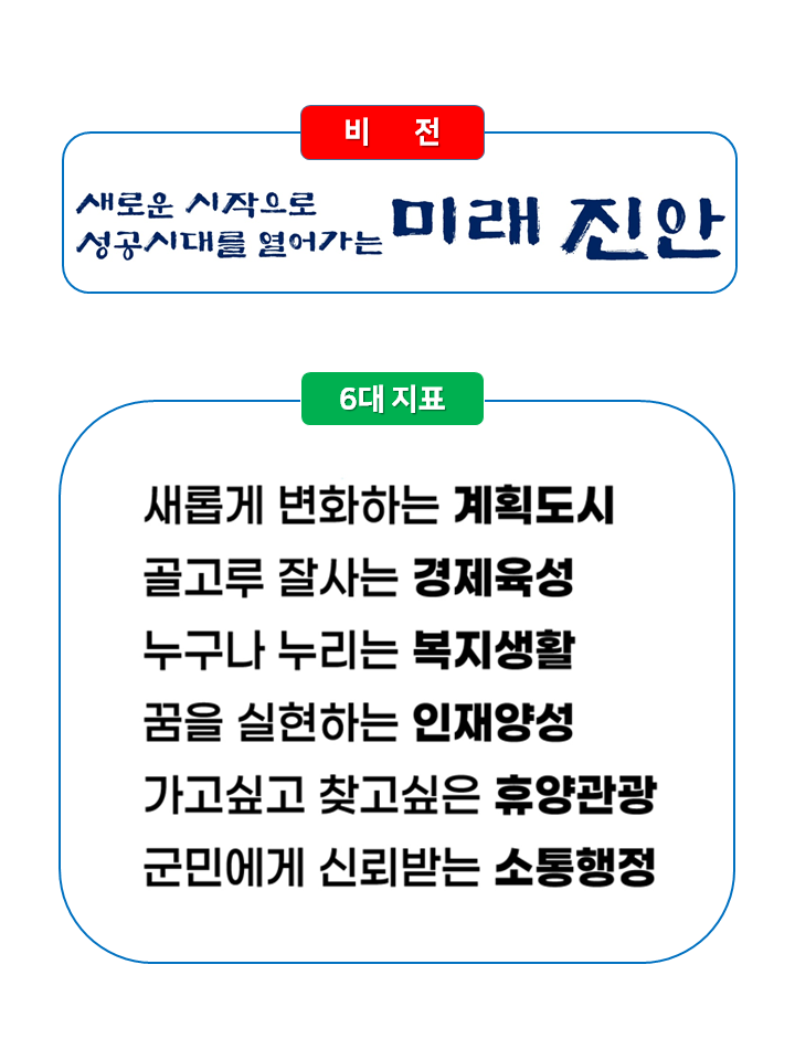 진안군 비전 및 실천과제 상세내용 하단에 있음